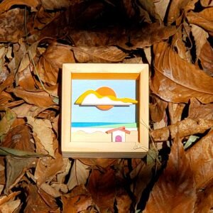 Quadrinho 10  - A Casa da Praia - 8,5 x 9 cm