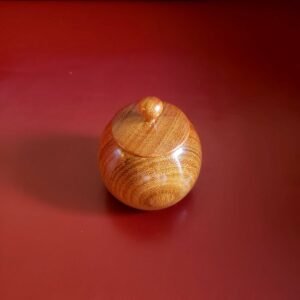 Caixa Esfera Tampa Bico - Pau Rosa - 6 x 8 cm