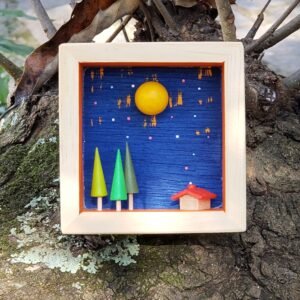 Quadrinho 11 - A Noite na Floresta - 8,5 x 9,0 cm