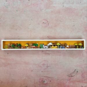 Quadro Vila Barroca - 70 x 5 x 9 cm - Amarelo Ouro