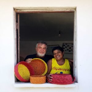 Cesto da Ilha - Laranja - 20 x 9 cm