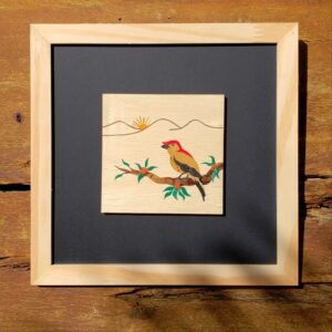 Quadro Marchetado nº 1 - Soldadinho do Araripe - 26 x 26 cm