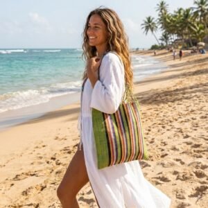 Bolsa Quilombo Buriti - 40 x 38 cm + 24 cm de alça