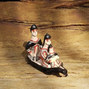 Canoa Karajá com Família - C2 - 8 x 21 x 13 cm